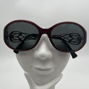 Koali Burgundy Oval Sunglasses Frames